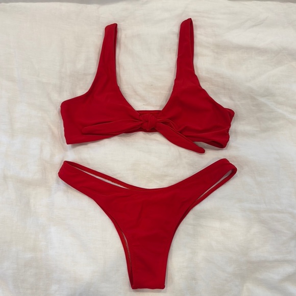 Red Bikini Set - Picture 1 of 7
